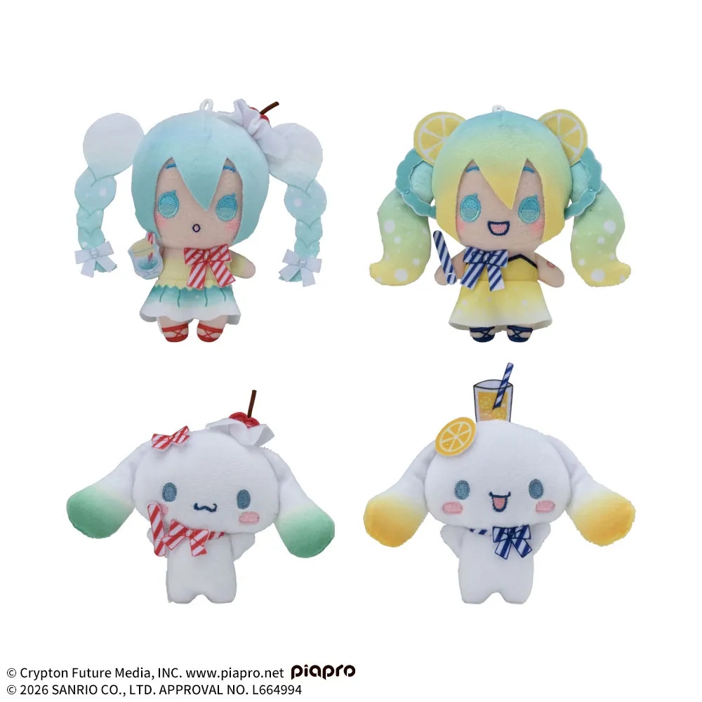 初音ミク×シナモロール マスコット ～クリームソーダ・レモンソーダ～