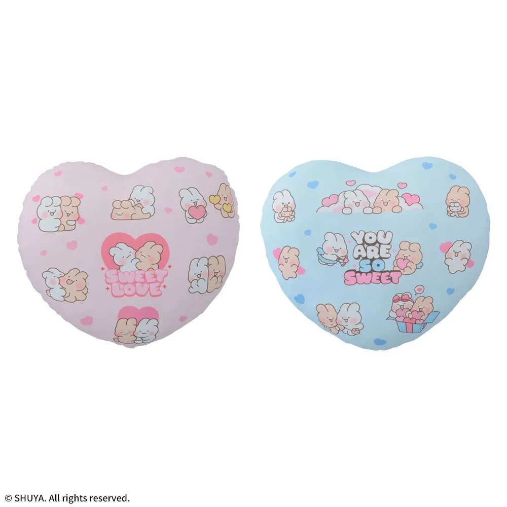 SHUYA プラチナムザッカハート型クッション