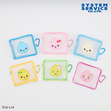しずくちゃん カラビナ付きメッシュポーチ
