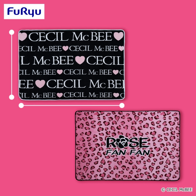 CECIL McBEE/ROSE FAN FAN ブランドロゴ毛布