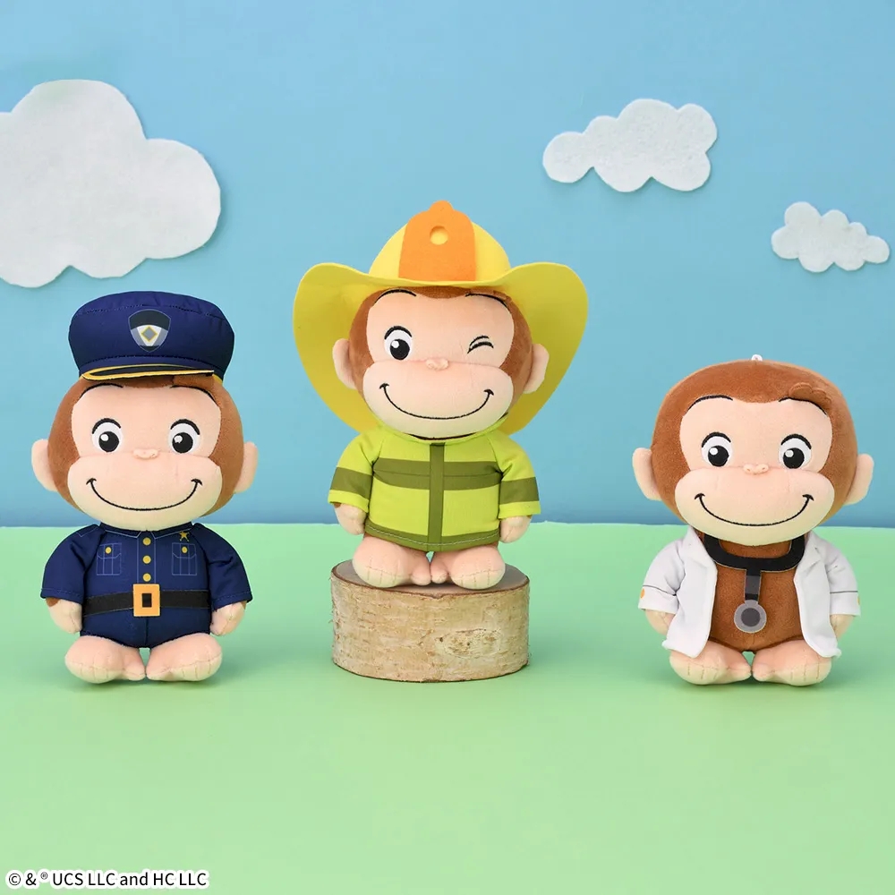 おさるのジョージ ぽってりぬいぐるみ おしごとシリーズVol.2