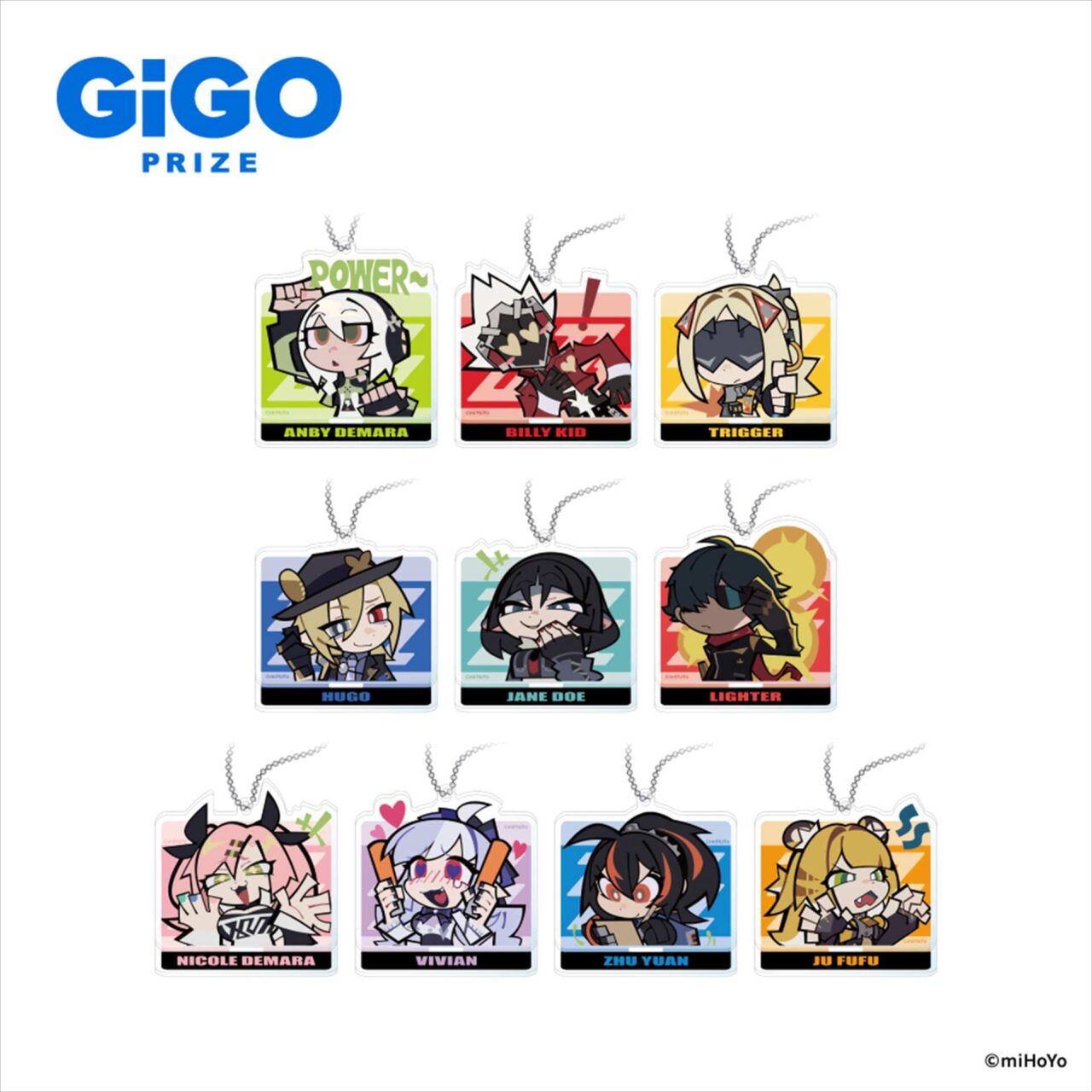 ゼンレスゾーンゼロ スタンド付きデフォルメアクリルボールチェーン~GiGO限定~