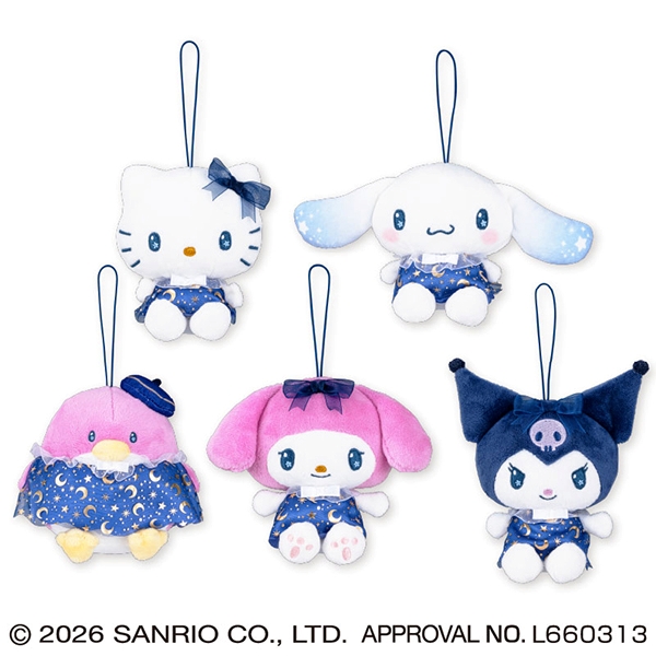 サンリオキャラクターズ キラキラ夜空ちょいデカマスコット