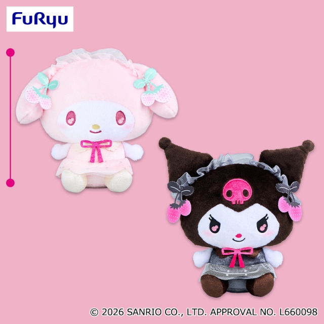 マイメロディ・クロミ しろいちごくろいちごBIGぬいぐるみ