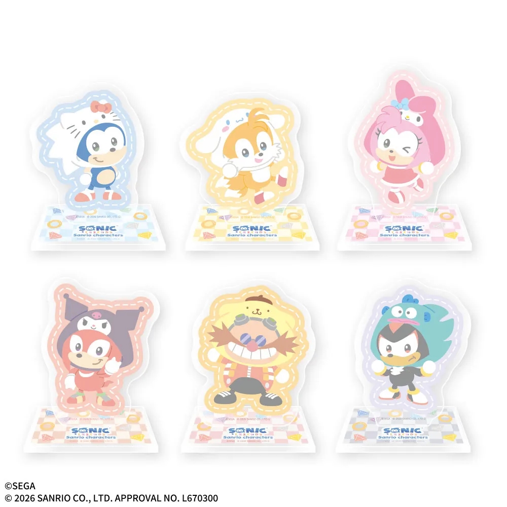 SONIC & FRIENDS×Sanrio characters アクリルスタンド