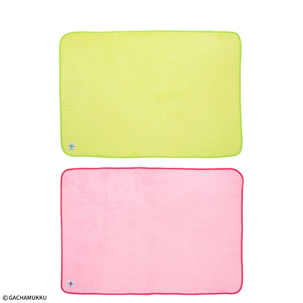 ガチャピン・ムック 「みんなともだちの日」 プラチナムザッカ巾着付ひざかけ