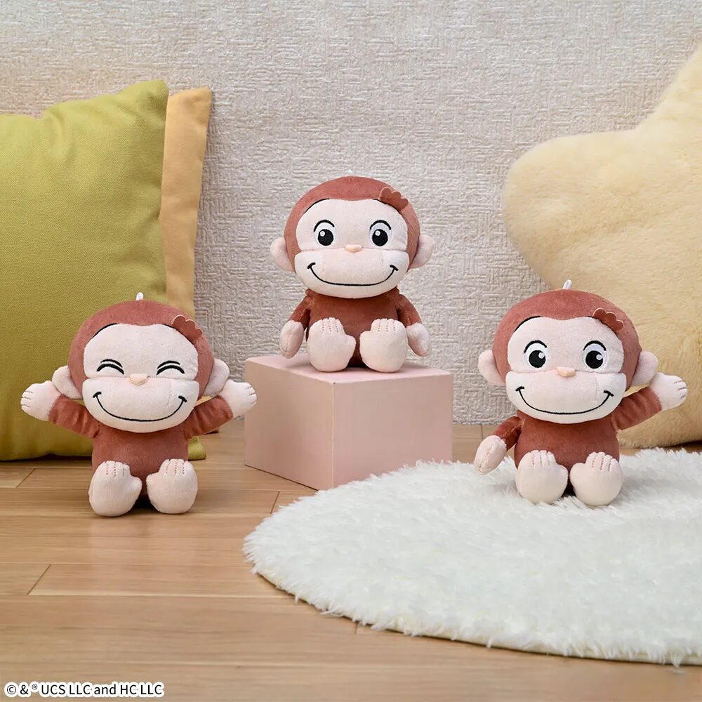 おさるのジョージ ぽってりぬいぐるみ もっちり
