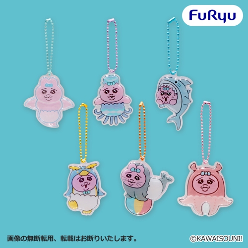 おぱんちゅうさぎ おぱんちゅ水族館 ぷっくりアクリルキーホルダー