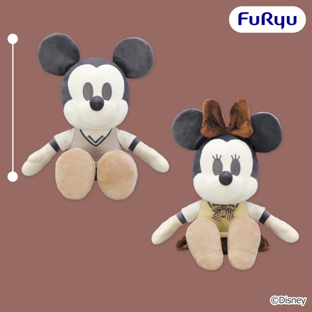 ミッキーマウス＆ミニーマウス デココレ 制服ベストBIGぬいぐるみ