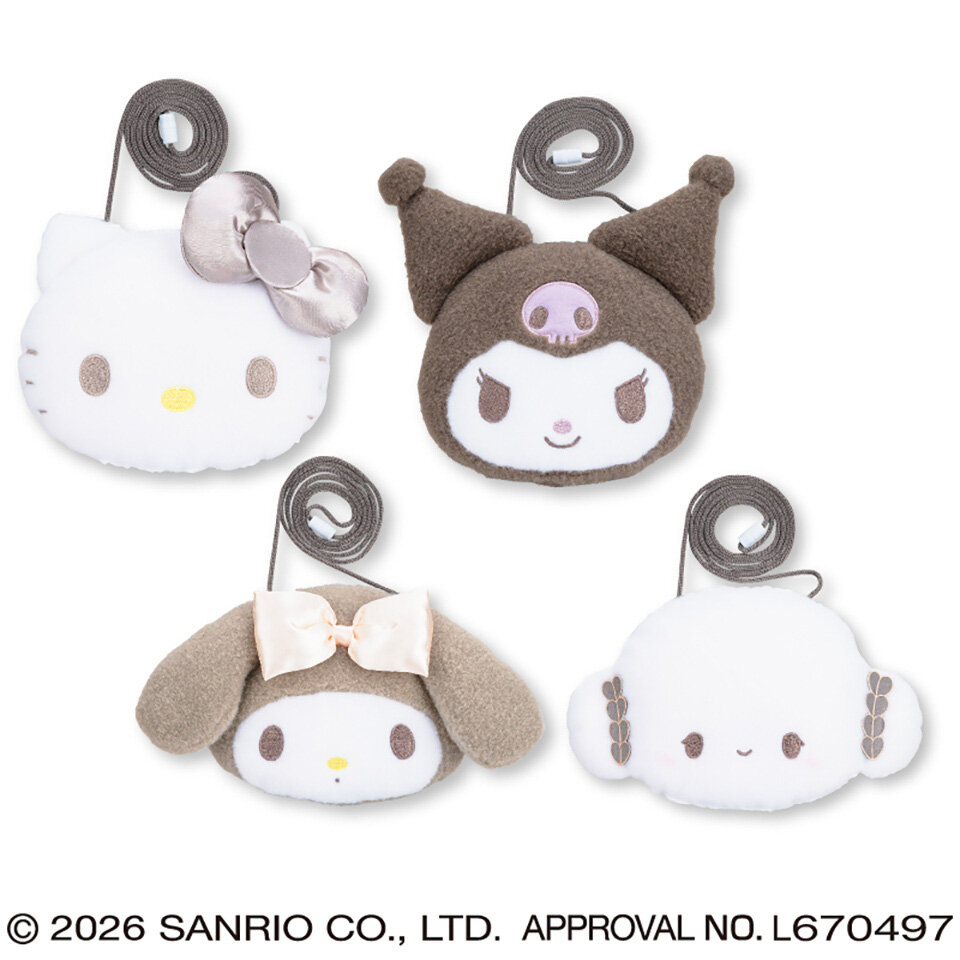 サンリオキャラクターズ モカブラウンフェイスポシェット