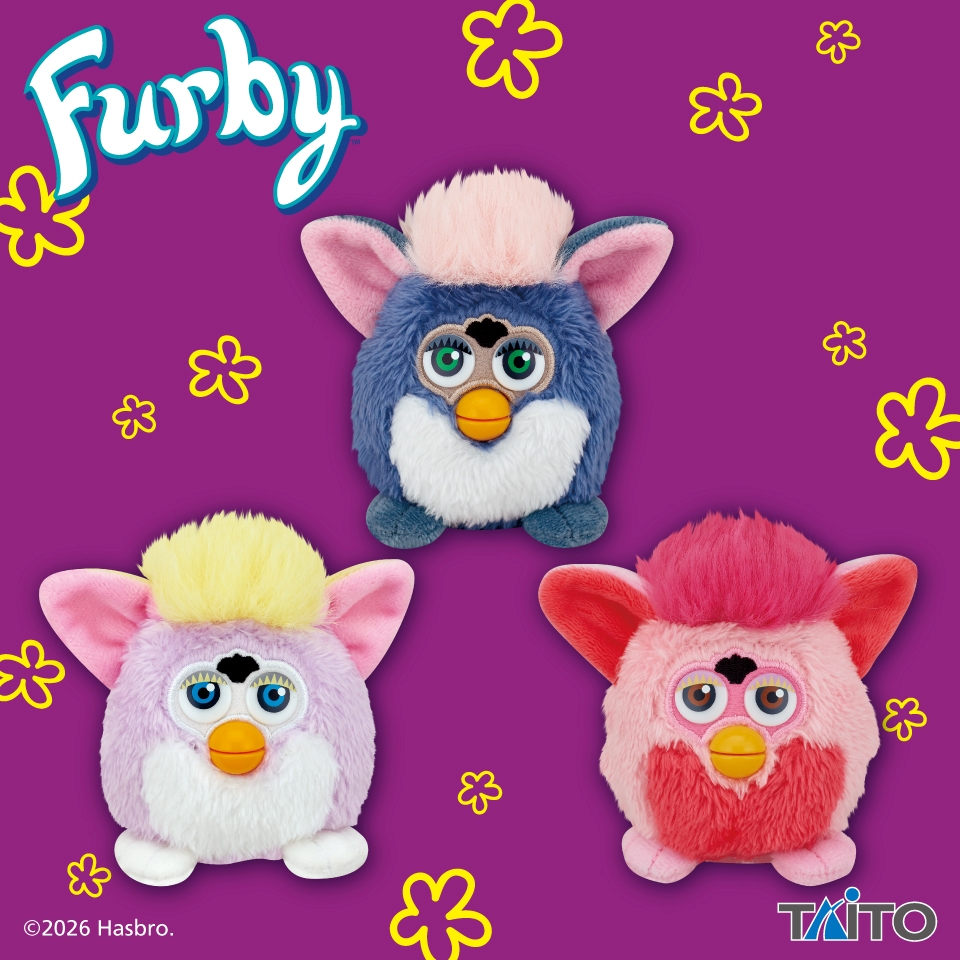 ファービー レトロファービー ぬいぐるみマスコット スプリング＆エレファント＆ピンクフラミンゴ