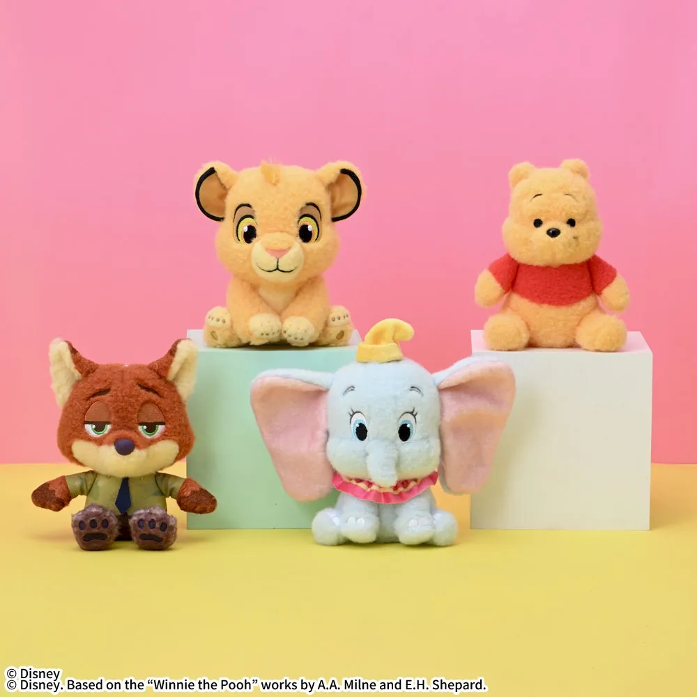 ディズニーキャラクター ぬいぐるみ ふわふわおすわりポーズ