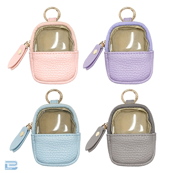 カラビナ付きPVCミニポーチ