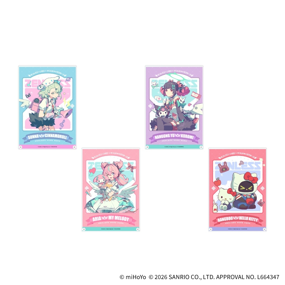 ゼンレスゾーンゼロ×サンリオキャラクターズ アクリルアートパネル~GiGO限定~