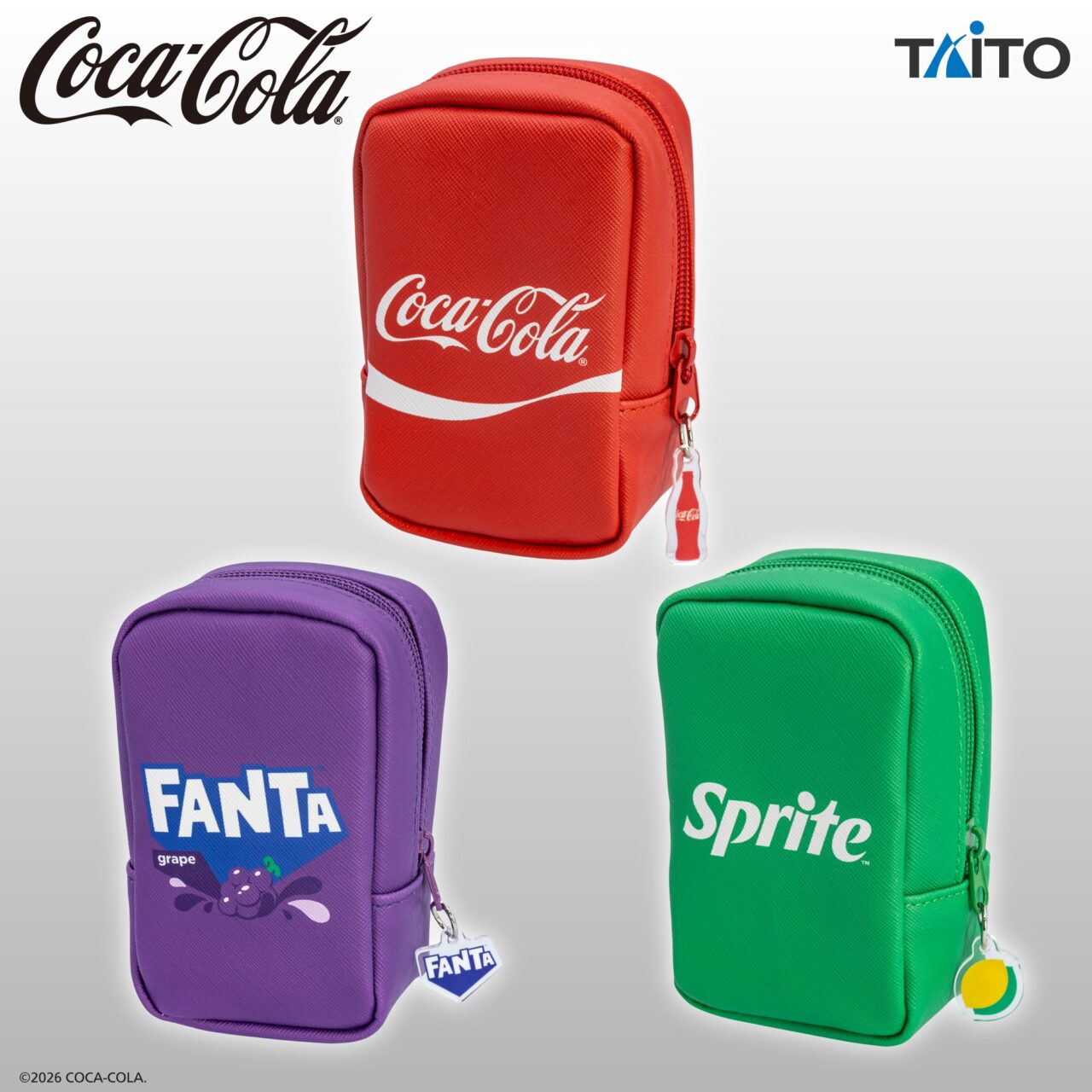 Coca-Cola レザー風ポーチ