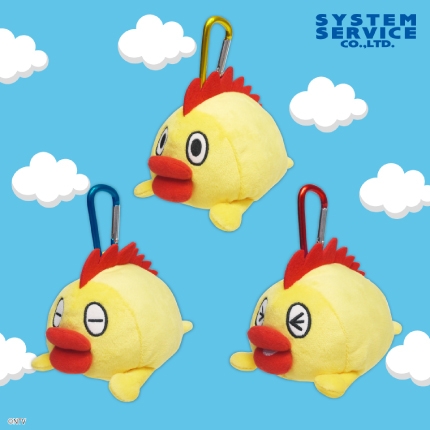 そらジロー カラビナ付きぬいぐるみポーチ