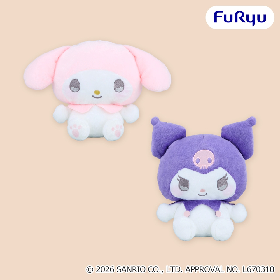 マイメロディ・クロミ きゅるりんBIGぬいぐるみ
