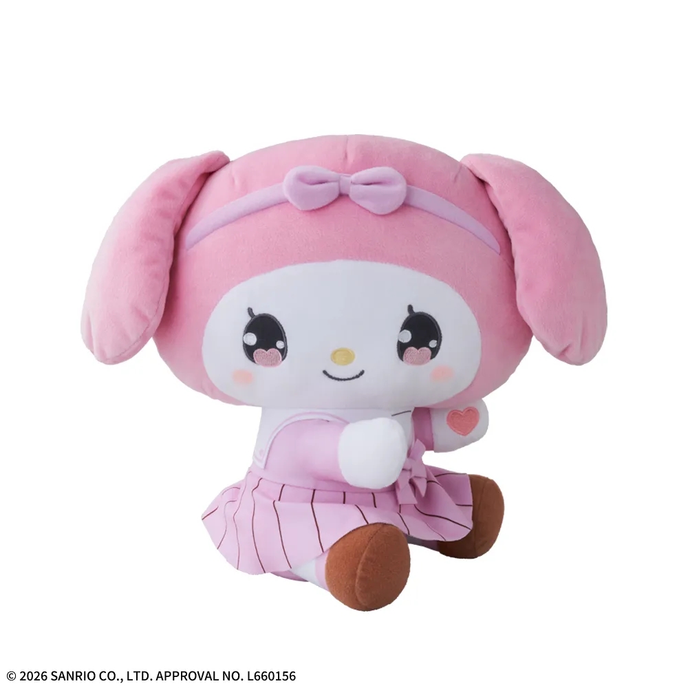 ゆるかわ サンリオキャラクターズ Lぬいぐるみ“マイメロディ” YK学園高等部