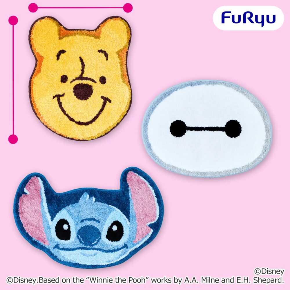 ディズニーキャラクター フェイス タフトマット