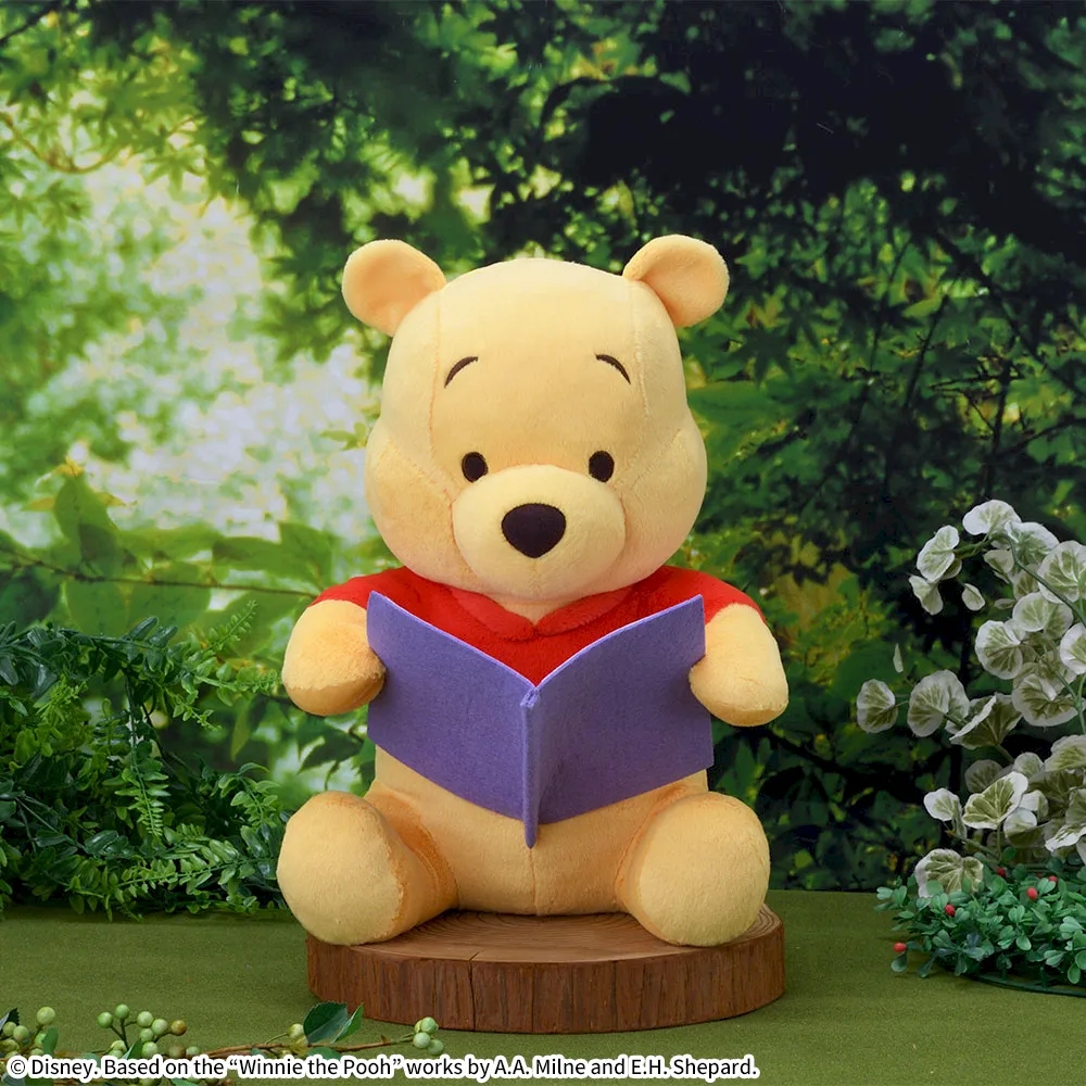 くまのプーさん LLぬいぐるみ 読書Ver.