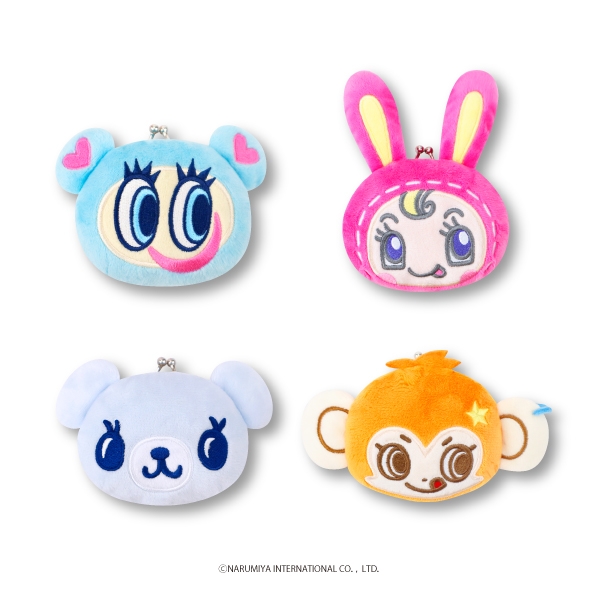 ナルミヤキャラクターズ フェイスがまぐちポーチ