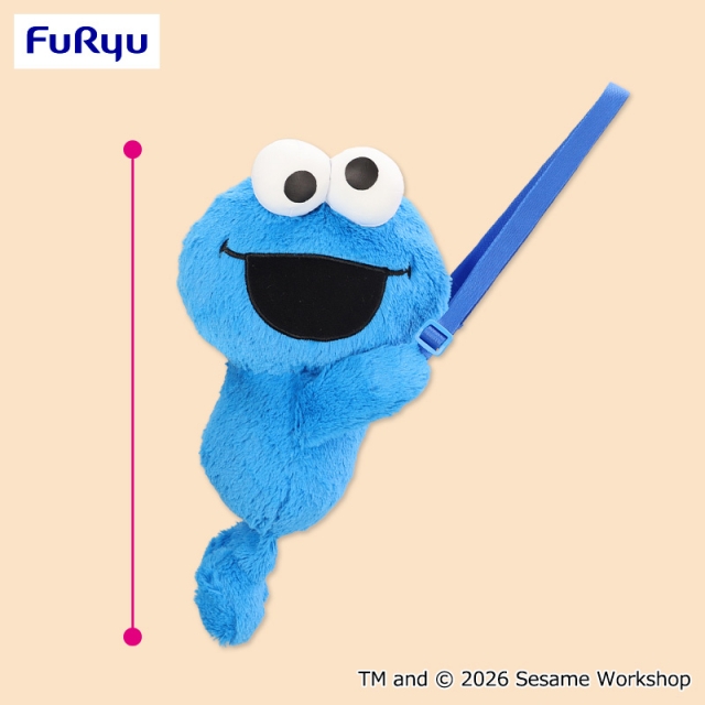 セサミストリート だきつきポシェット～クッキーモンスター～