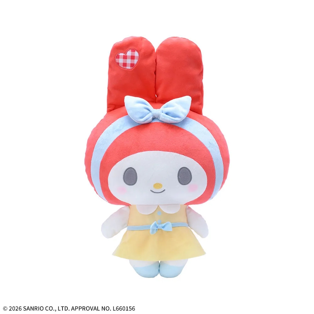ゆるかわ サンリオキャラクターズ LLぬいぐるみ“マイメロディ” Spring Color