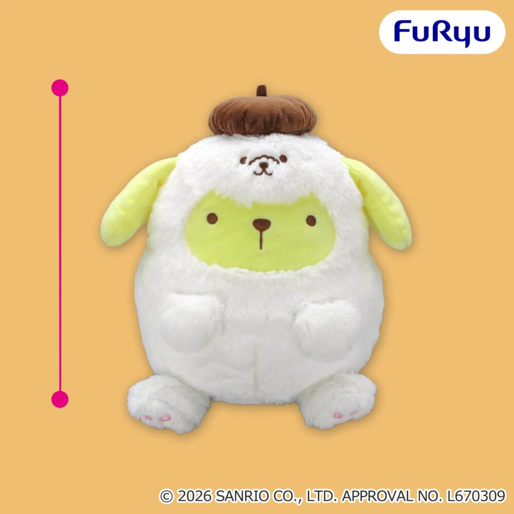 ポムポムプリン わんわんパラダイスBIGぬいぐるみ