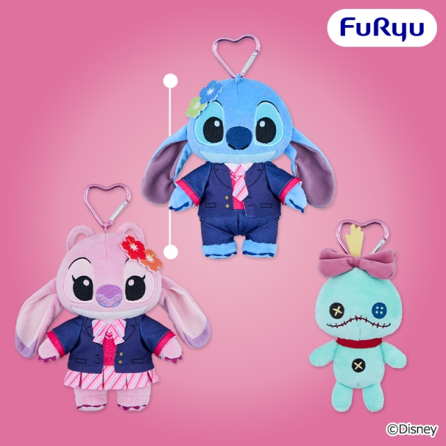 ディズニー スティッチ ぎゃるKAWAふぉと カラビナ付きぬいぐるみ