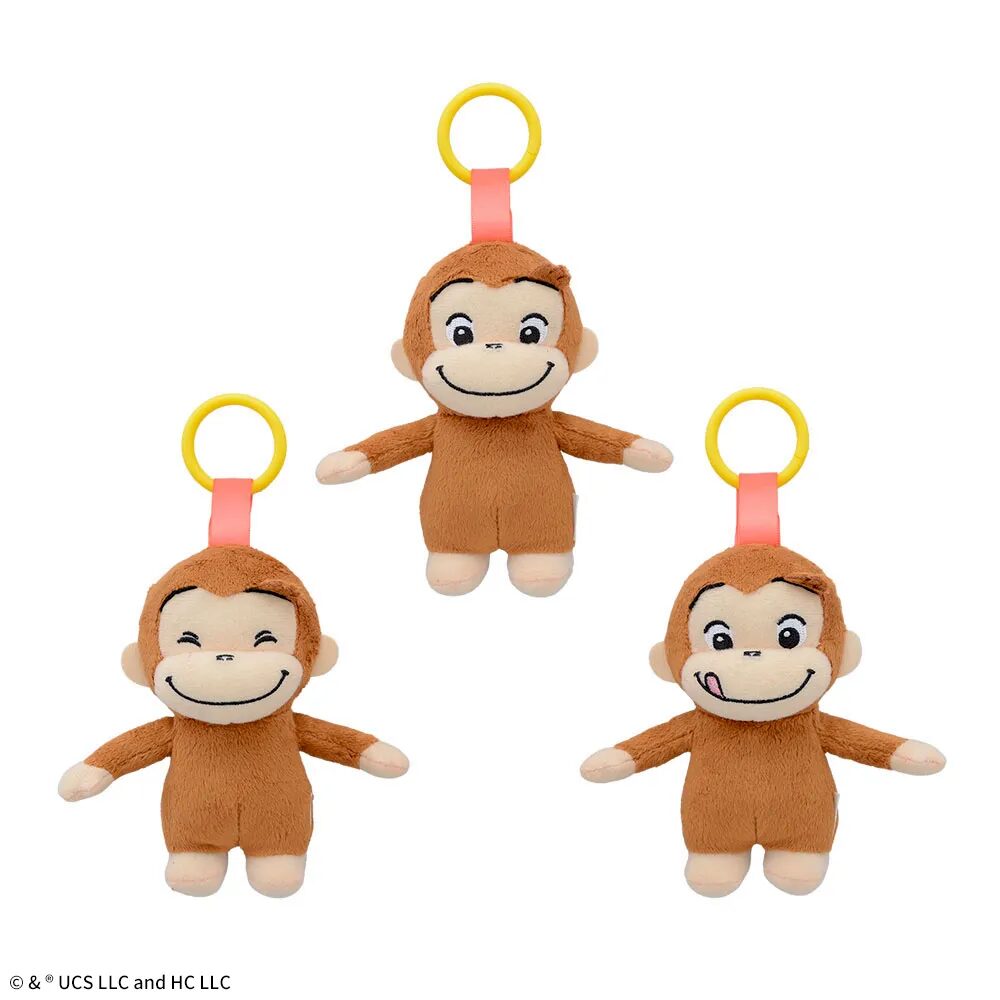 おさるのジョージ ぽってりカラビナ付マスコット