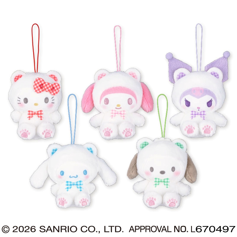 サンリオキャラクターズ チェックベアちょいデカマスコット