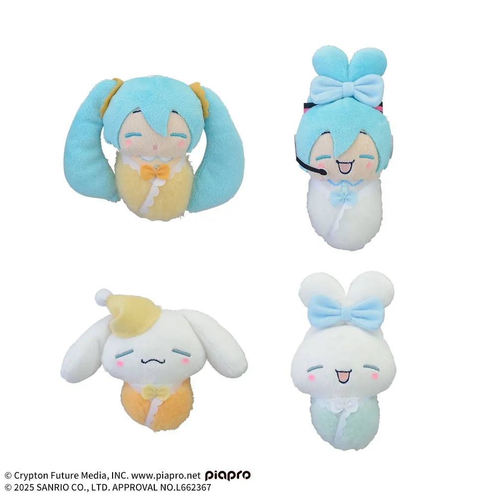 初音ミク×シナモロール マスコット おねんねVer.