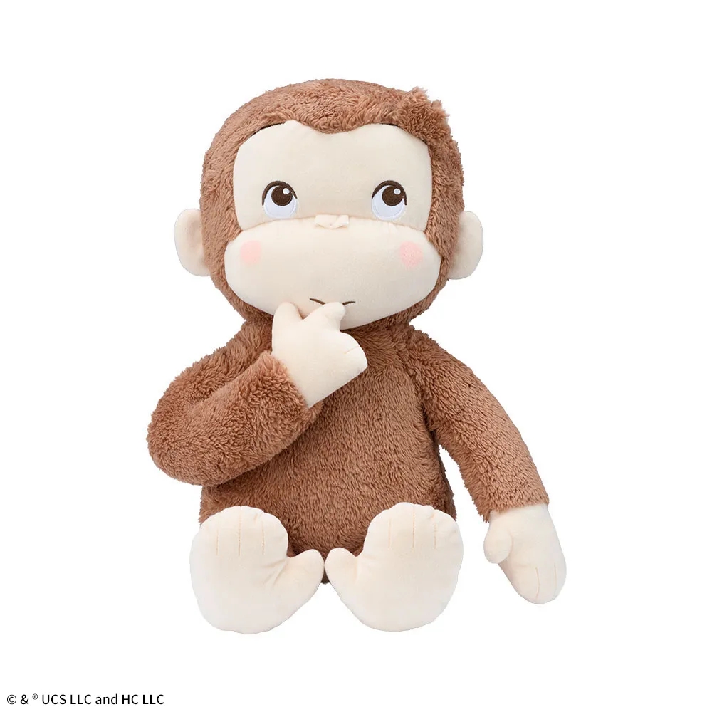 おさるのジョージ 赤いほっぺ LLぬいぐるみ あまえんぼう