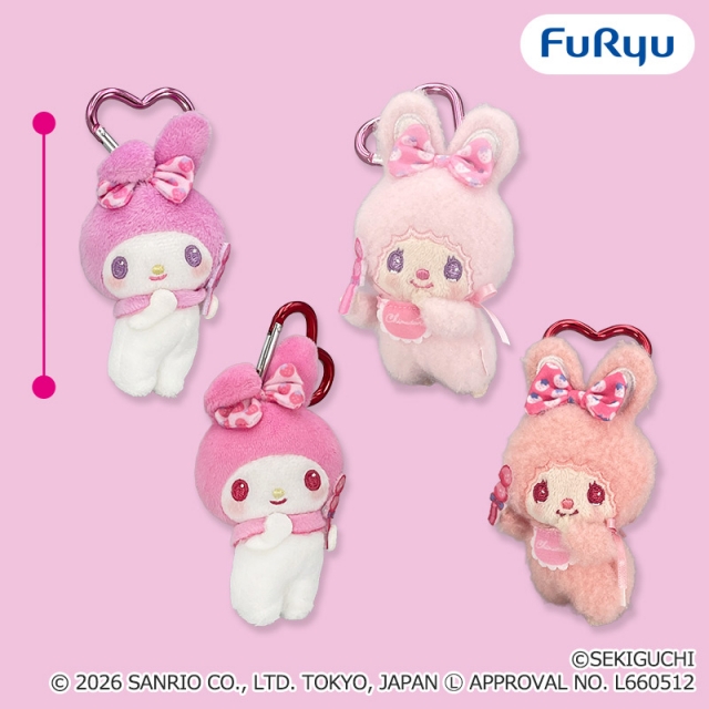 チムたん×マイメロディ おそろいいちごリボンマスコット