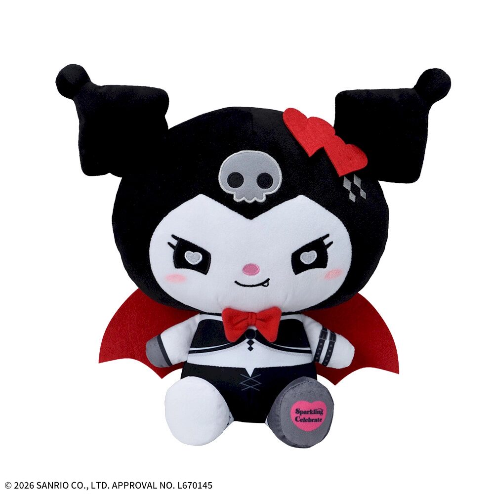 ゆるかわ サンリオキャラクターズ Lぬいぐるみ‐クロミ‐ Sparkling Celebrate Black Ver.