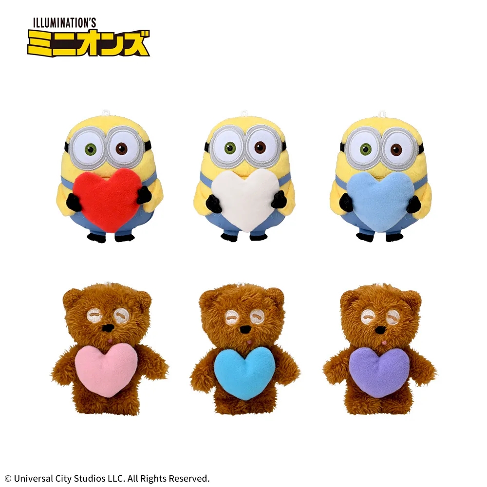 ミニオン マスコット カラフルハート
