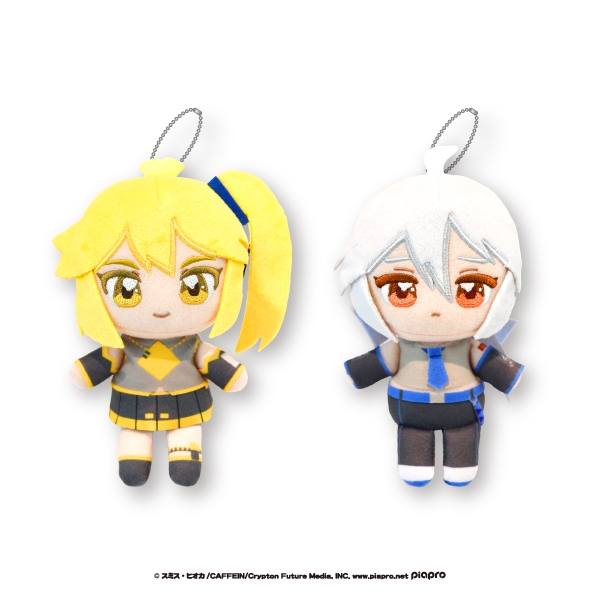 亞北ネル＆弱音ハク ぬいぷりけおすわり