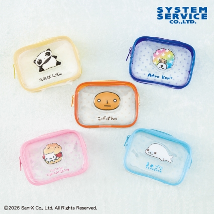 サンエックスユニバース ぷくぷくクリアポーチ