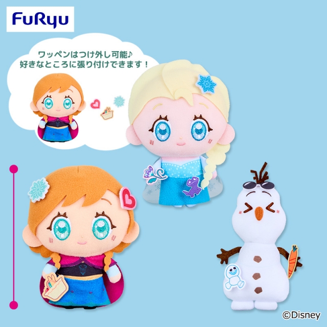 アナと雪の女王 P-PATCH！ ぬいぐるみ～アナ・エルサ・オラフ～