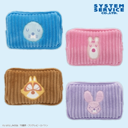 ぼのぼの アップリケコーデュロイポーチ