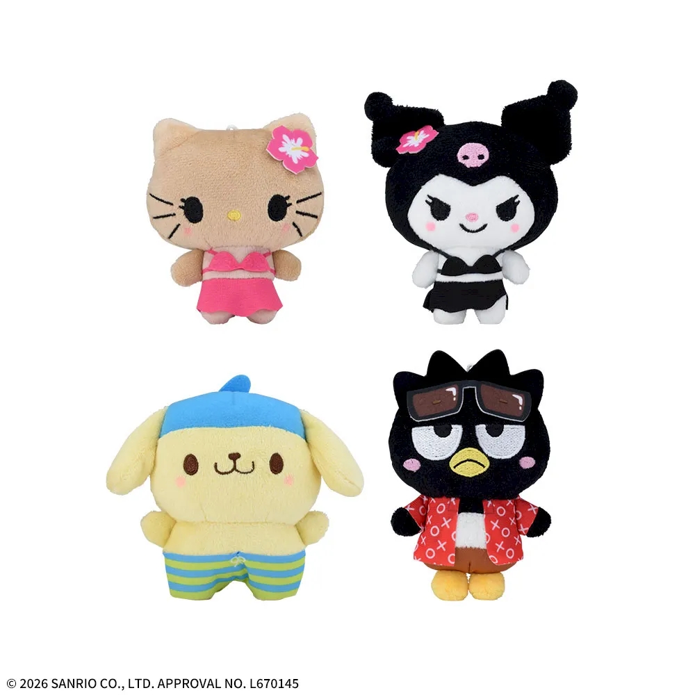 ゆるかわ サンリオキャラクターズ マスコット 水着Ver.