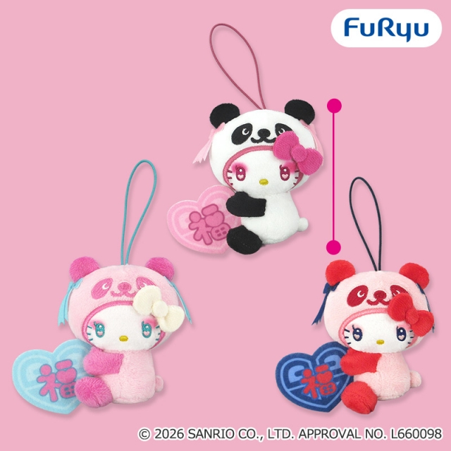 パンダ ハローキティ 中華ロリータマスコット