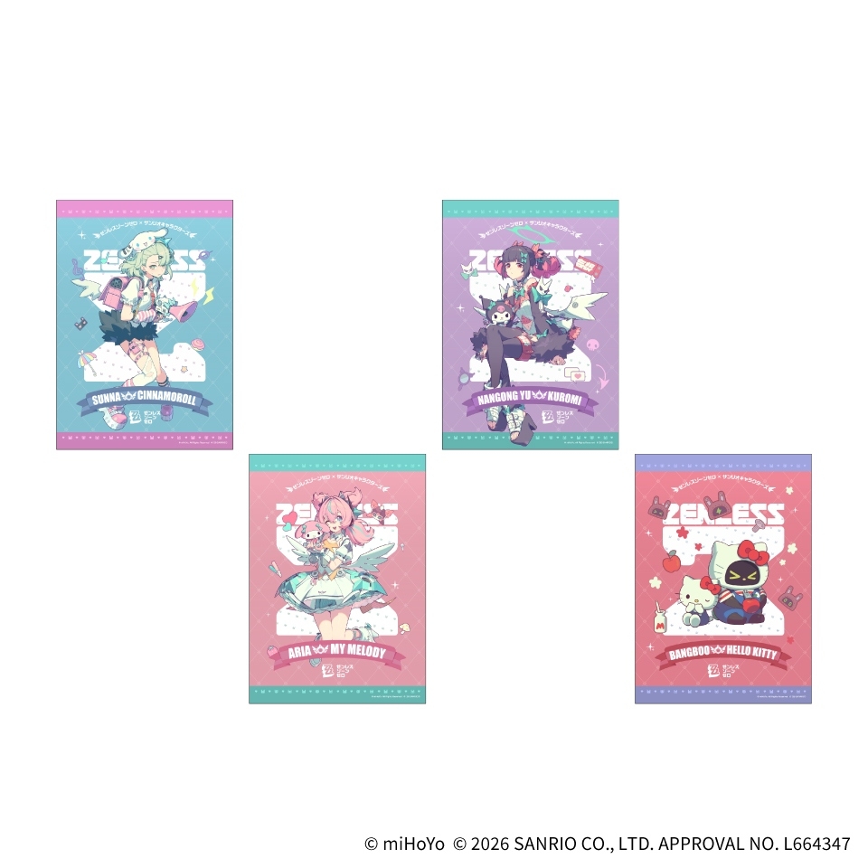 ゼンレスゾーンゼロ×サンリオキャラクターズ メタルポスター~GiGO限定~