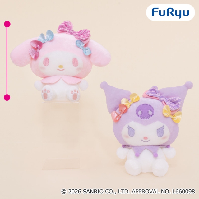 マイメロディ・クロミ リボンがいっぱいBIGぬいぐるみ～パステル～