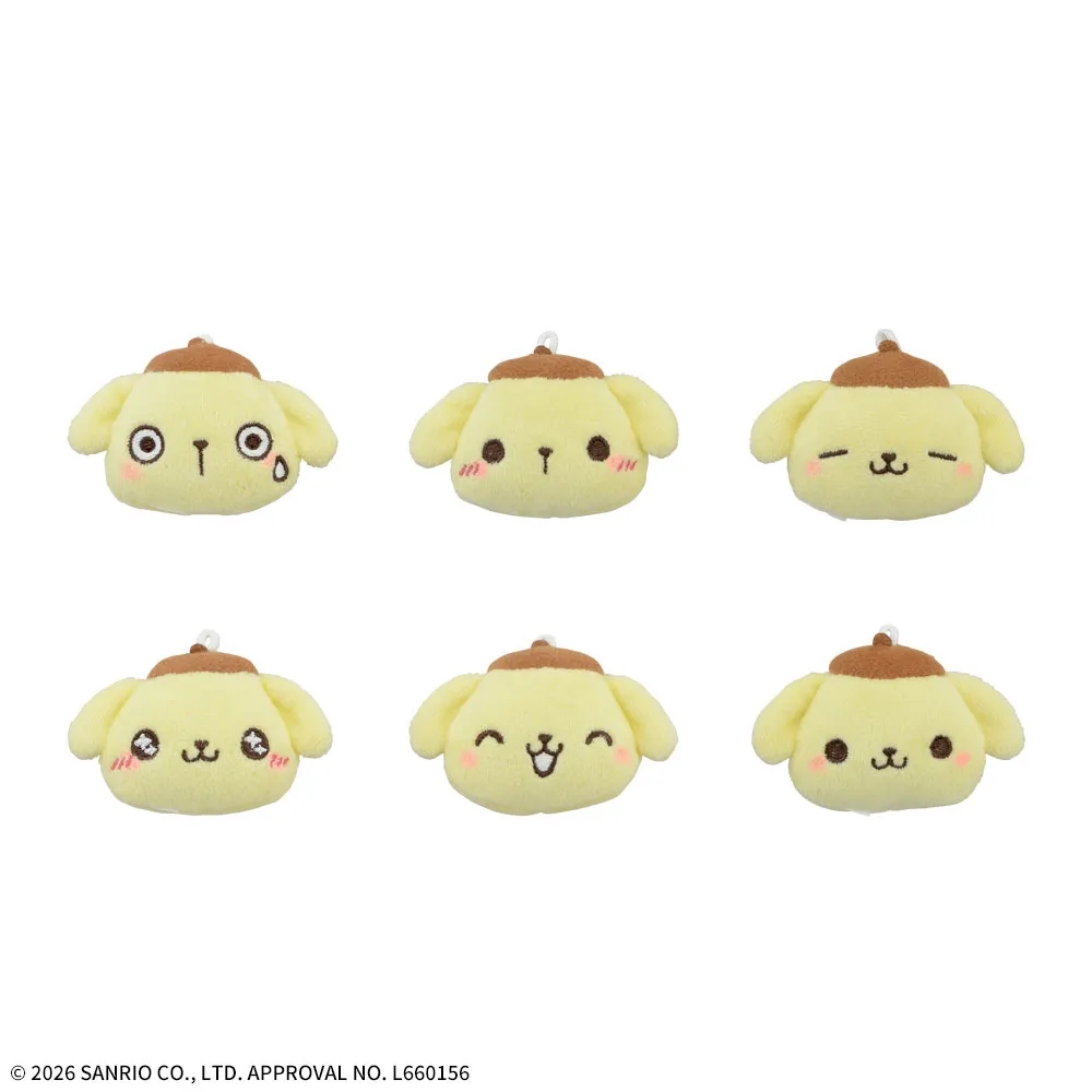 ゆるかわ サンリオキャラクターズ プチフェイスマスコット“ポムポムプリン” ～祝30周年～