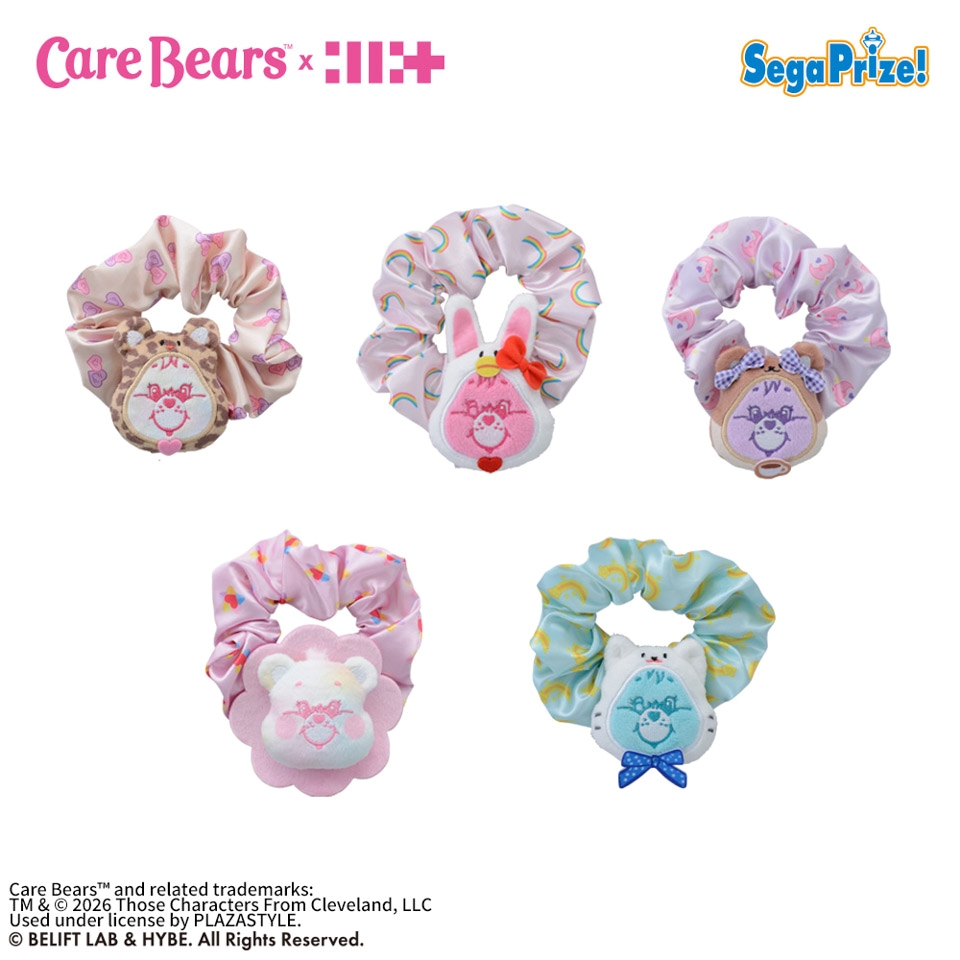 Care Bears×ILLIT マスコット付シュシュ