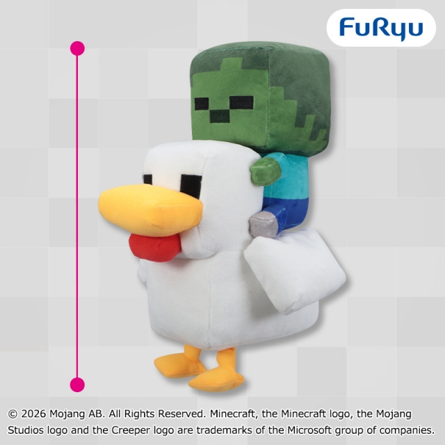 マインクラフト チキンジョッキーペアぬいぐるみ