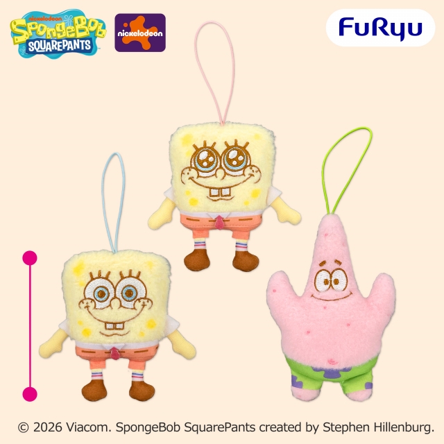 スポンジ・ボブ ふわもこワッペンマスコット