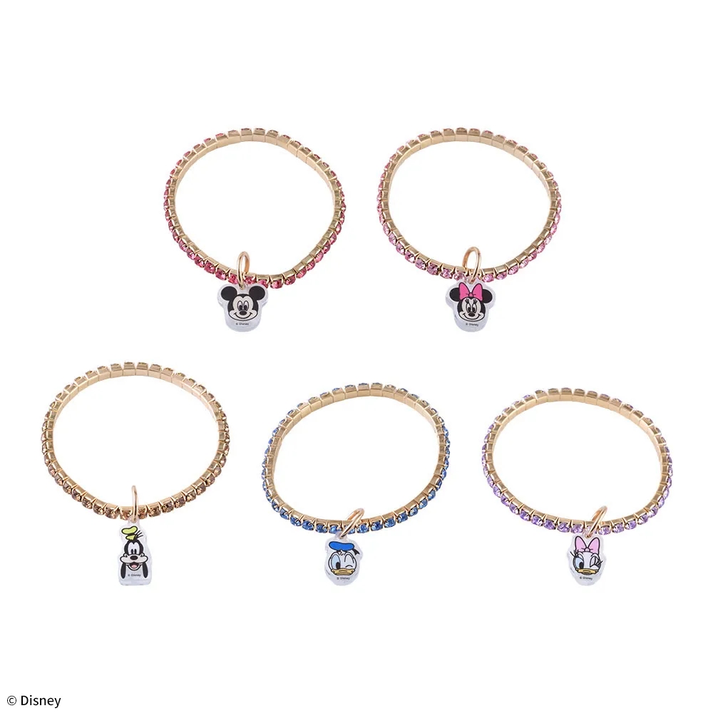 ミッキー&フレンズ チャーム付キラキラブレスレット