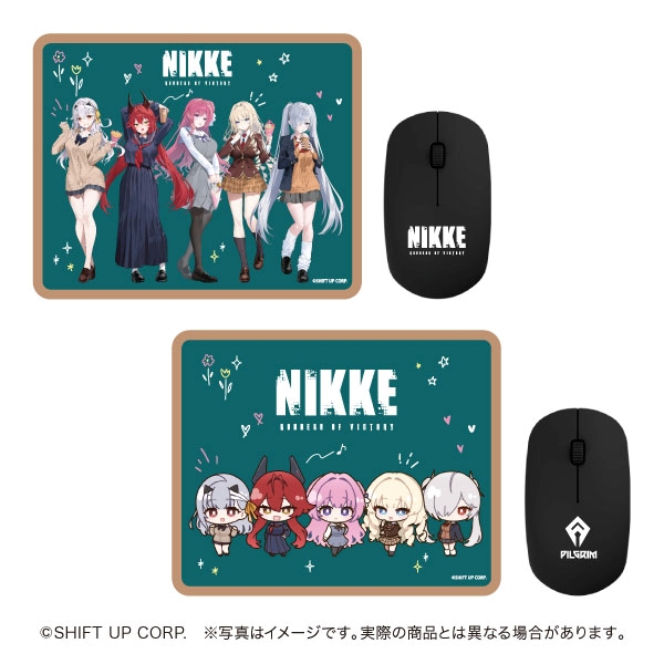 タイトーステーション×勝利の女神:NIKKE -青春Protocol- ワイヤレスマウス&マウスパッド